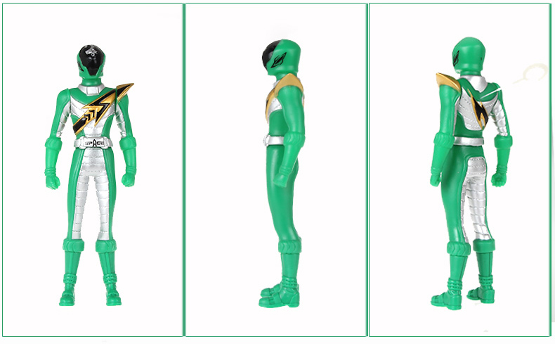 奥迪双钻巨神战击队2人偶玩具关节可动公仔巨神火战卫超星战卫 军绿色