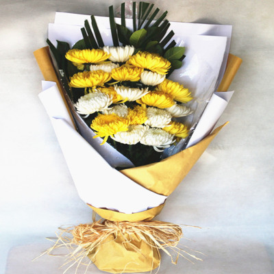 馨情欣恋清明节鲜花哀悼花扫墓上坟菊花花束 