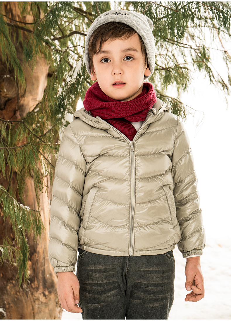 南极人儿童羽绒服宝宝冬装男童女童轻薄防寒服