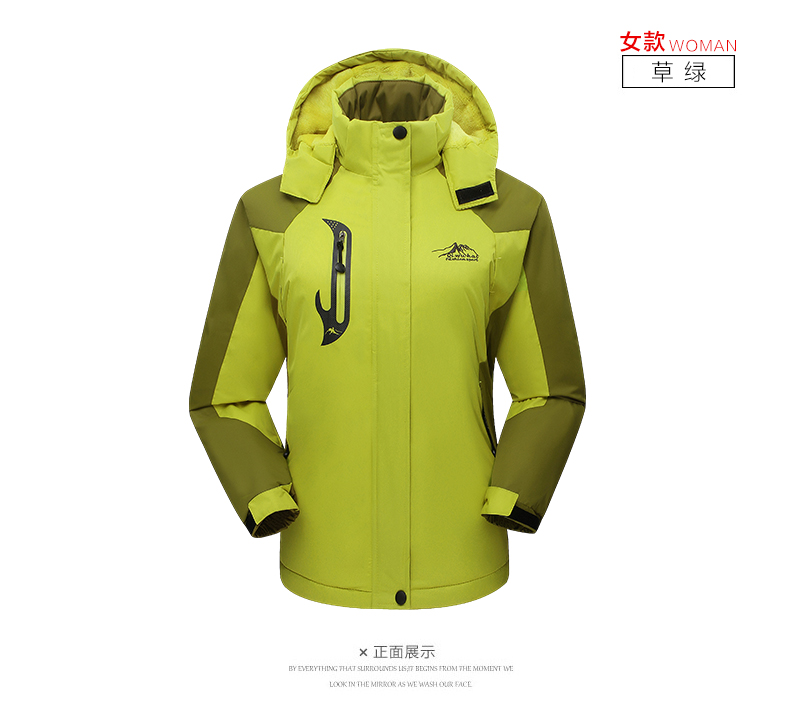 冲锋衣男女冬季加厚加绒滑雪服外套情侣西藏户外登山服装2066