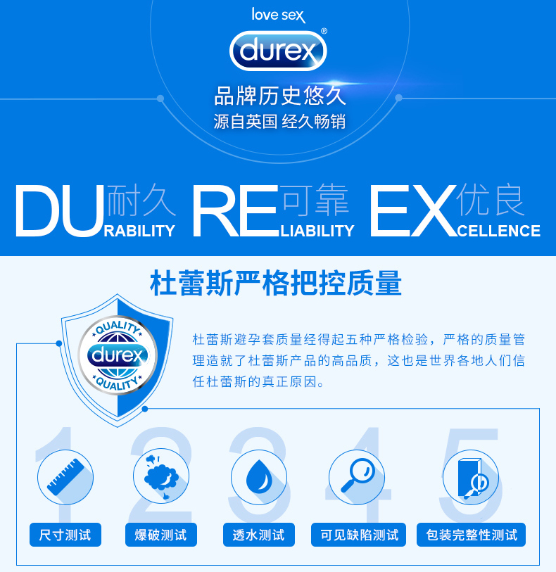 杜蕾斯Durex安全套避孕套 啫喱润滑液 K-Y人体润滑剂15g 情趣器具成人计生用品(赠品）