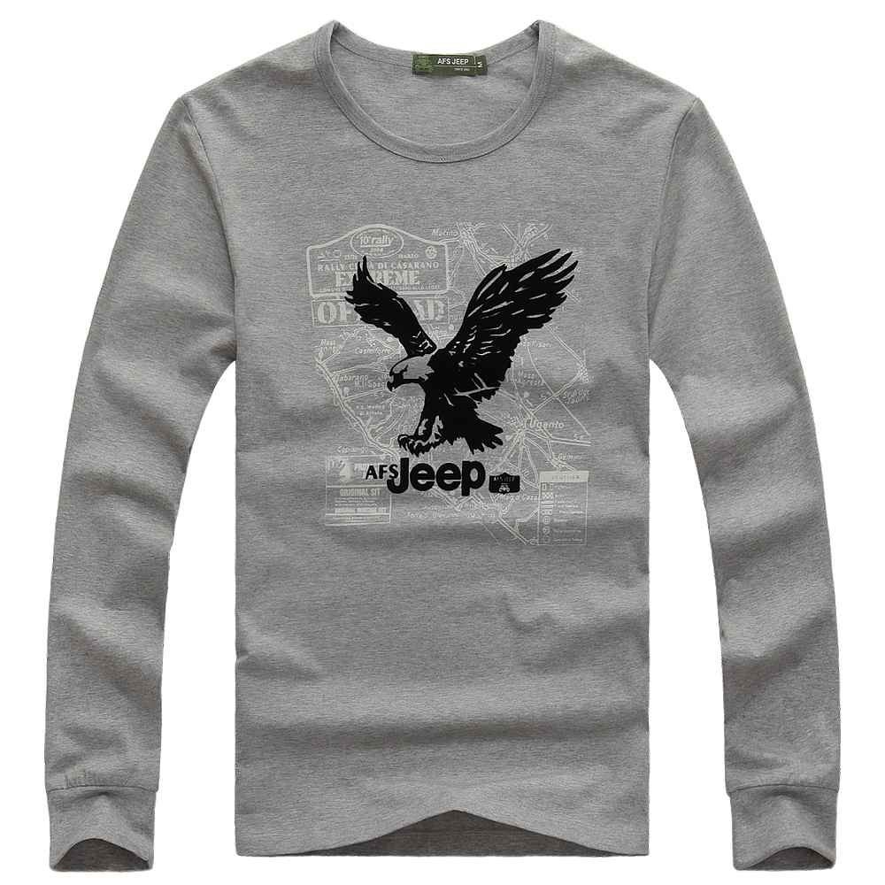 卡哲仕 休闲时尚长T桖ZDJP81 军绿色 L