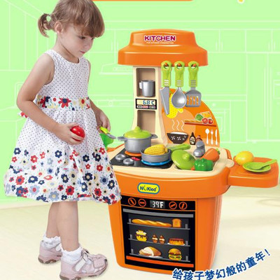 香港纽奇厨房游戏桶仿真儿童过家家玩具厨房玩