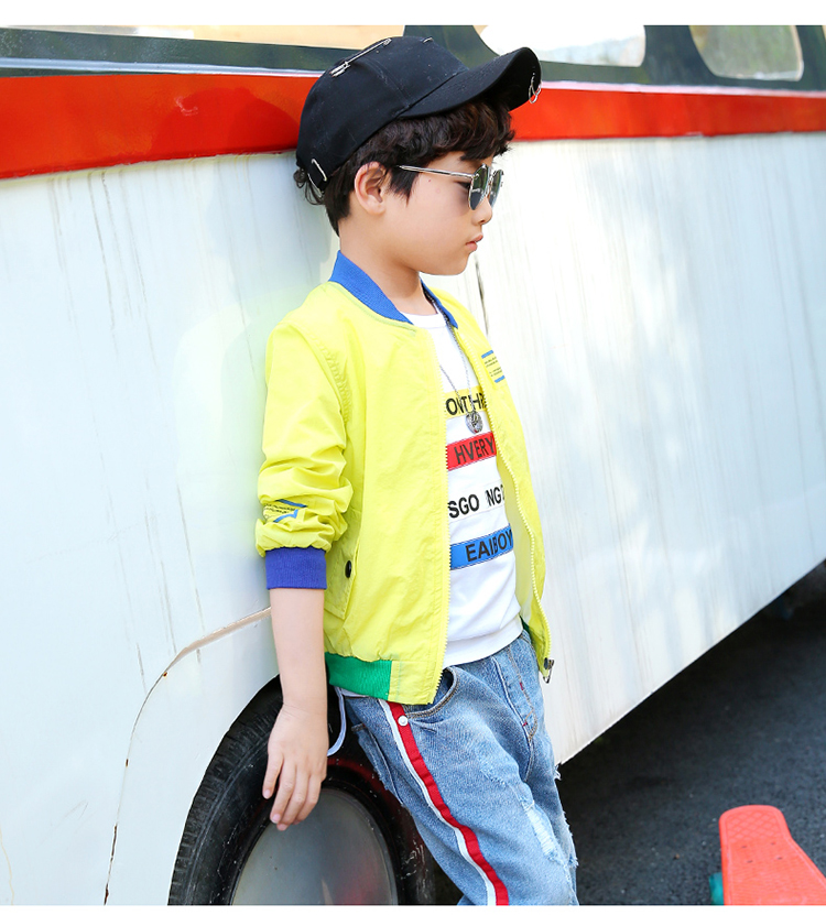 笛钰 夏款男童防晒衣2017新款童装薄款中大童