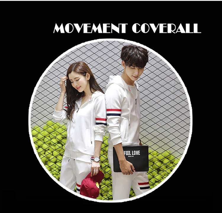 号公社 秋季男士卫衣外套运动套装情侣青少年