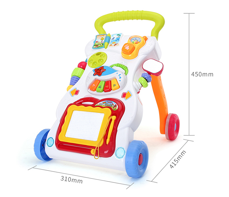皇儿婴儿多功能学步车手推车玩具 宝宝带音乐