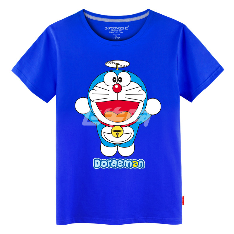 第七公社 doraemon哆啦a梦情侣t恤2015新款夏装卡通机器猫短袖衫