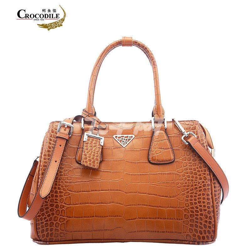 crocodile/鳄鱼恤真皮时尚女包2015秋冬新款手提包单肩包斜挎包潮