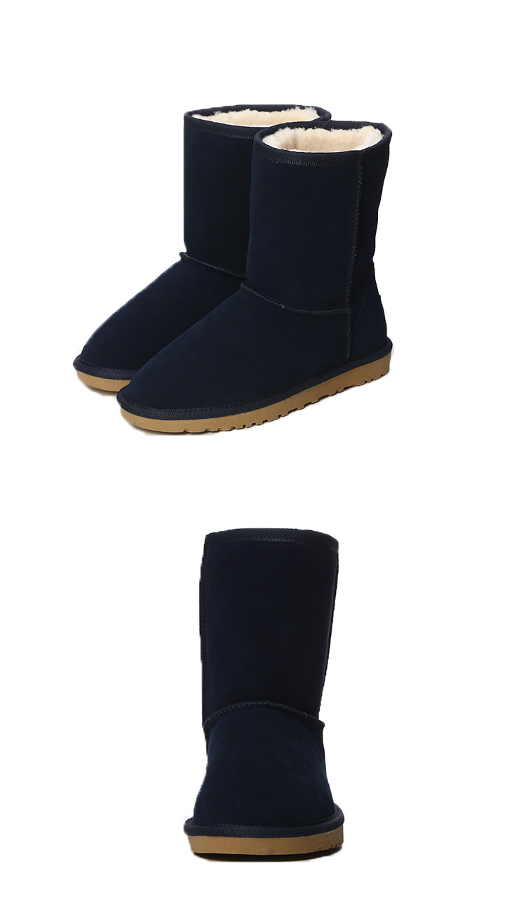 蜜娅莉miyayami mz牛绒经典素面中筒雪地女靴700497