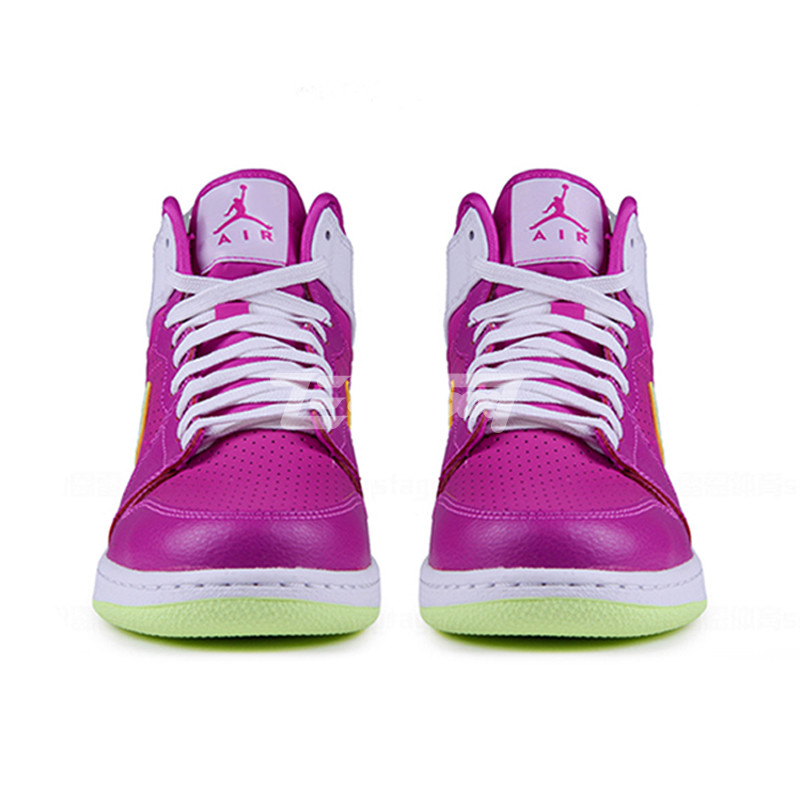 美国nike耐克 运动文化篮球鞋 玫红 浅黄色 女子 环球购