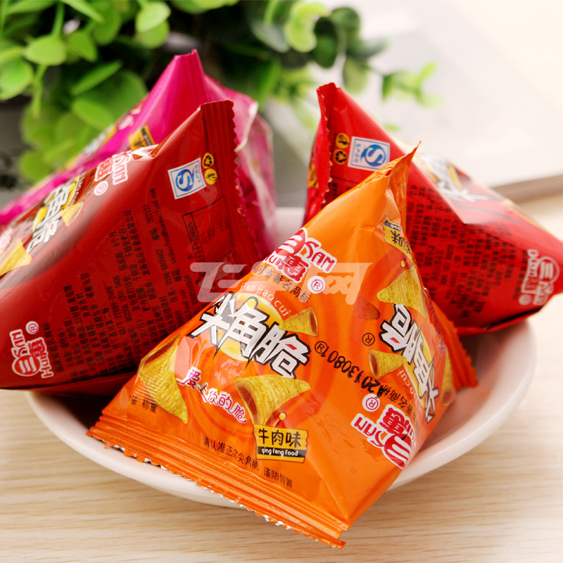 三惠尖角脆整箱3.5kg 三角塔锅巴办公室休闲小包装多口味零食品价格
