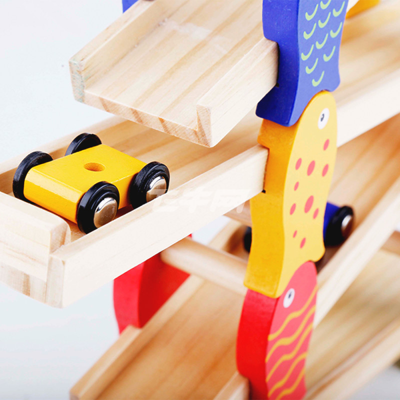 一点木制可拆装滑滑车轨迹车 云宵飞车滑翔车3岁以上1213